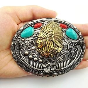 Native American Indian Eagle belt buckle